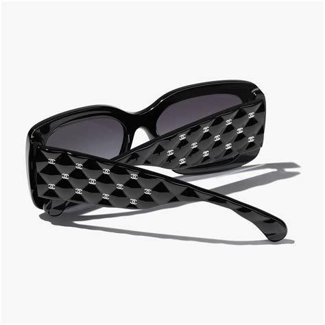 chanel sunglasses alternative fit|Chanel Rectangle Black Polar Black Su.